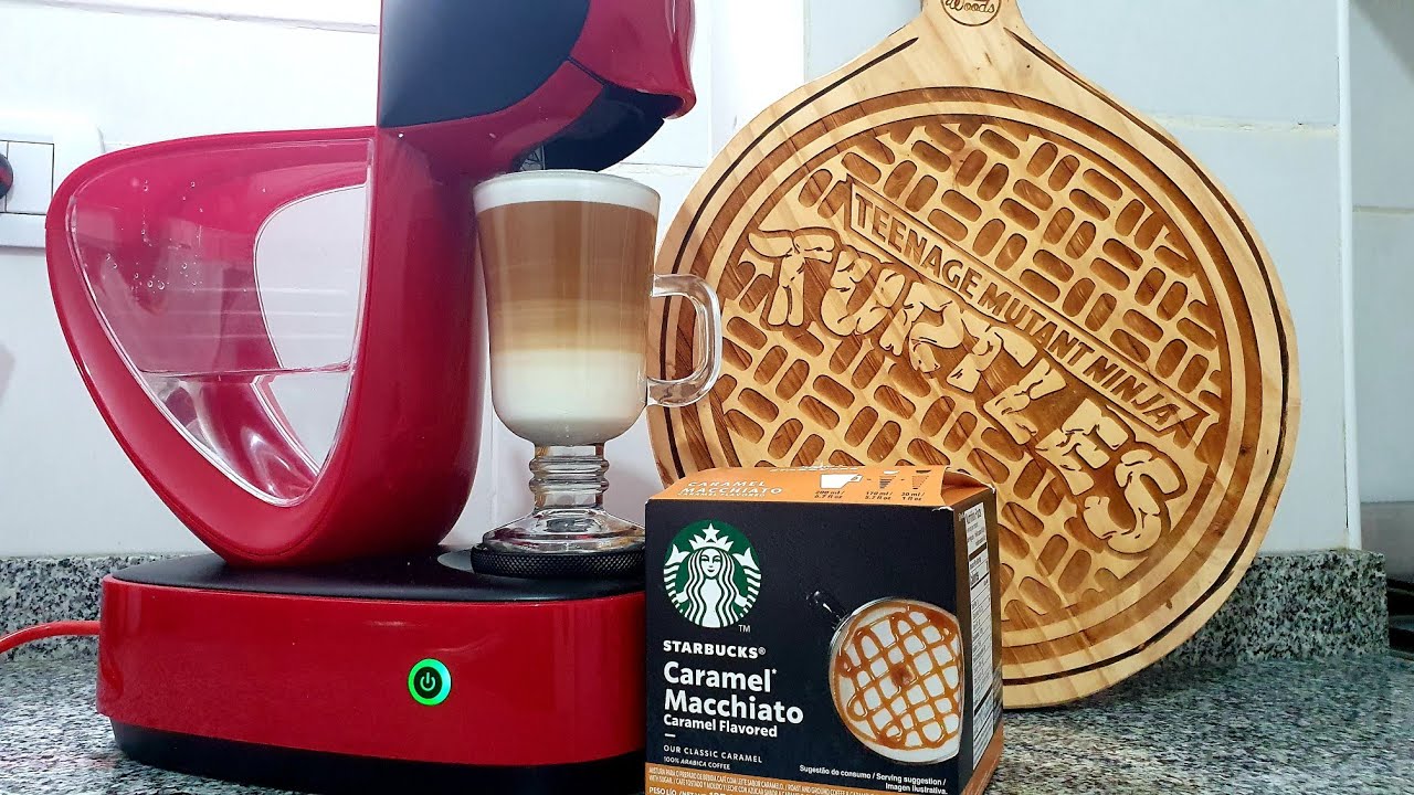 Como Preparar un Starbucks Caramel Macchiato en la cafetera Dolce Gusto -  YouTube