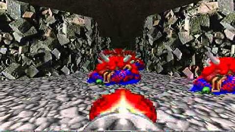 Lets Play, Doom 1, Episode 2 Level 9  - Hurt Me Plenty