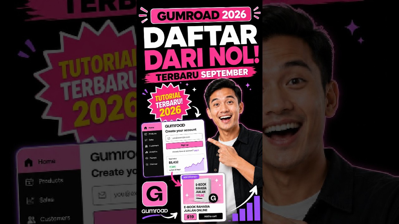 Cara Daftar Gumroad 2026 Terbaru September | Mulai Jual Produk Digital #Shorts