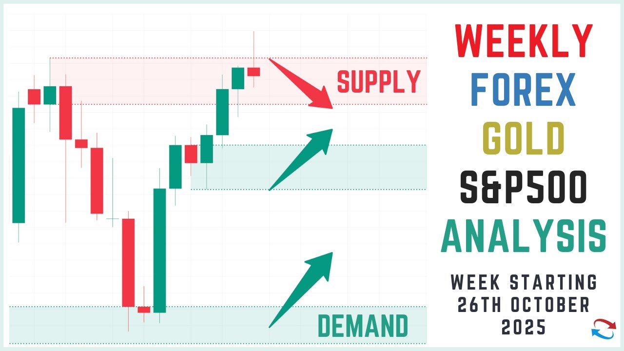 Еженедельный прогноз спроса и предложения на рынке Форекс, включая золото и S&P 500