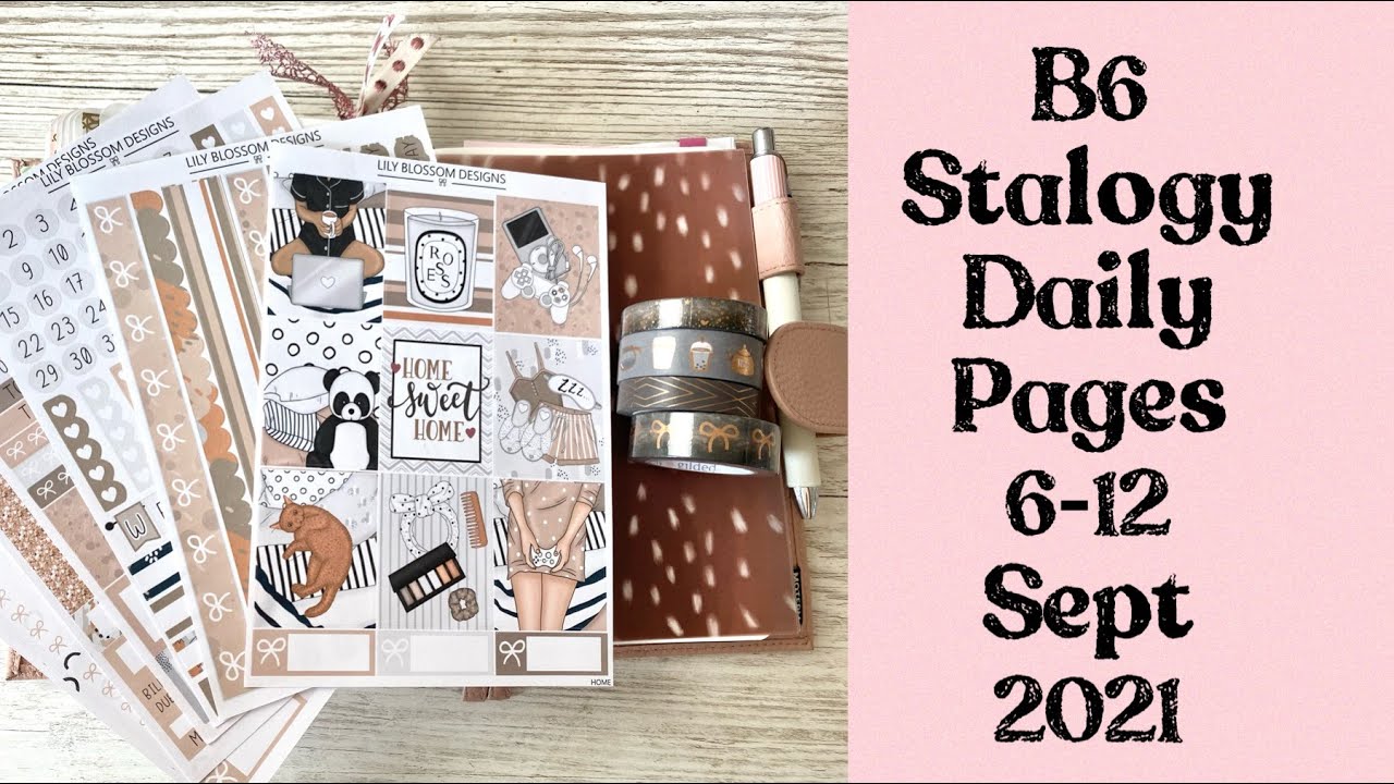 B6 Stalogy || plan with me weekly pages || 6-12 Sept - YouTube