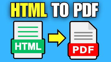 How To Convert HTML File to PDF File (Quick Guide)