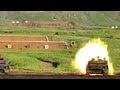 10式戦車　120mm砲の弾道 Trajectory type-10 mbt