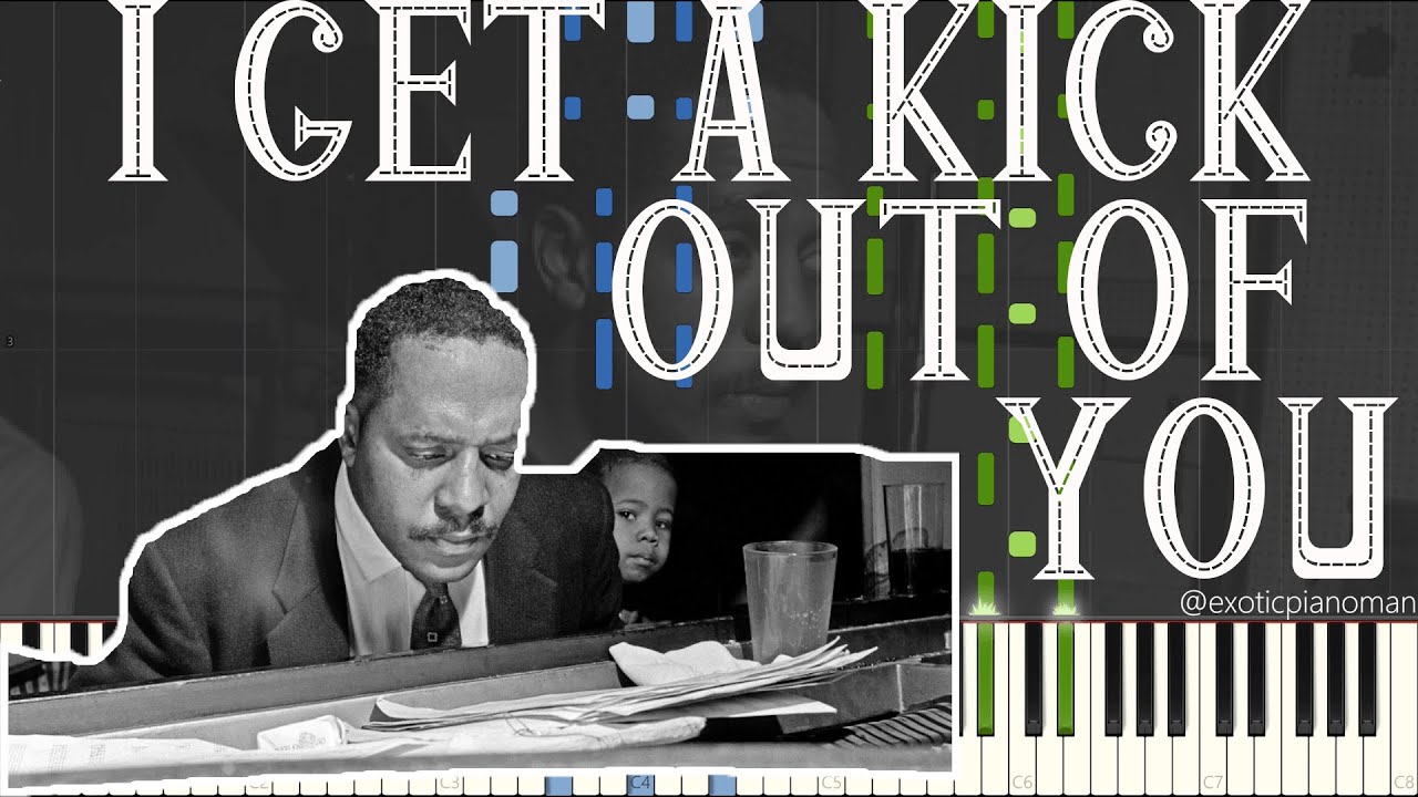 Bud Powell - I Get A Kick Out of You (Jazz Piano Synthesia + Double Bass)