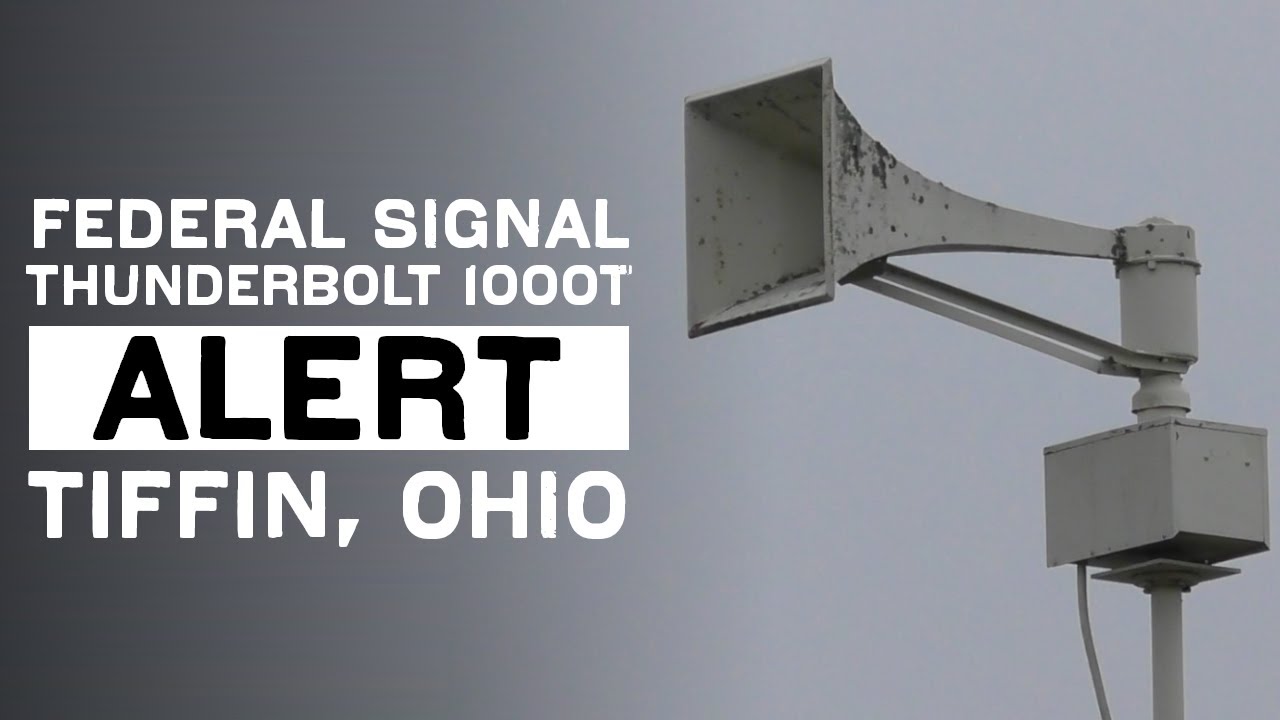 Federal Signal Thunderbolt 1000T | Full Alert | Tiffin, Ohio