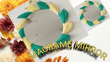 HOW TO MAKE MACRAME MIRROR Wall hanging || #diy #ytshort #handmade #macramecraft #craft #viralvideo