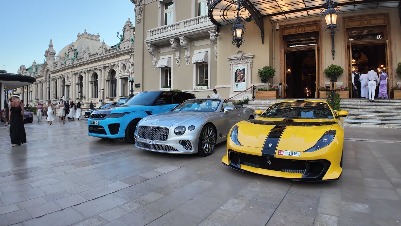 Monte Carlo Evening Walk 4K | Casino de Monte-Carlo by Night | No Commentary