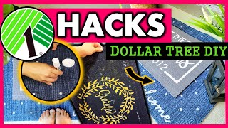 How to Make a Custom Doormat (super easy & quick) AWESOME HACKS with Cricut!