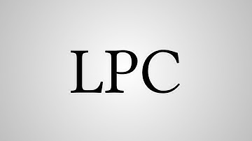 What Does "LPC" Stand For?
