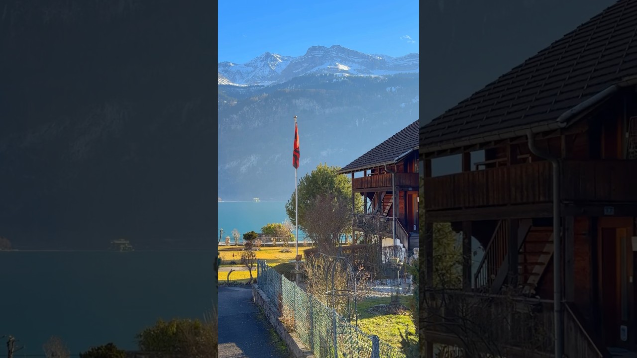 My home village @brienzamsee #switzerland #youtubeshorts