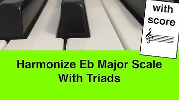 Learn To Harmonize Eb Major Scale On Piano: Easy Tutorial For Beginners | Music Simply Understood