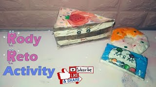 طريقة عمل سكوشي 3D بالورق مع رودي و ريتو How to make 3D squishy at home with Rody & Reto Activity