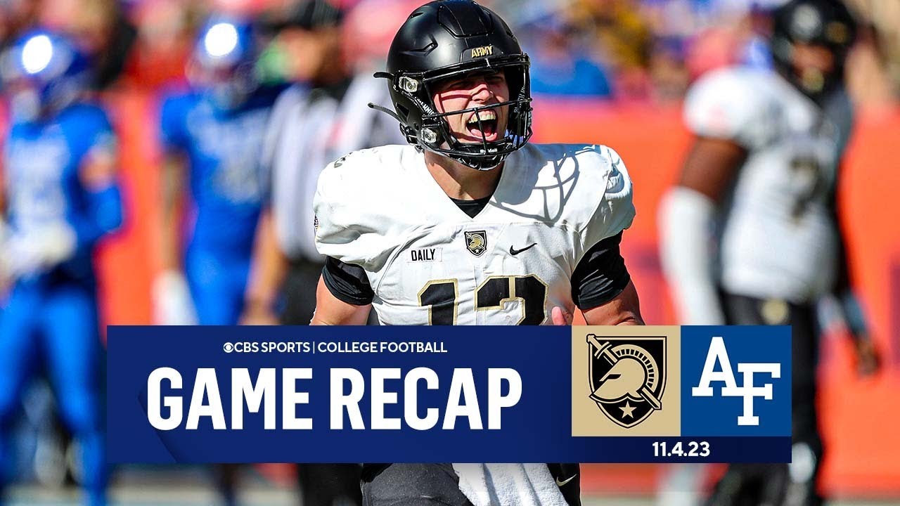 Army HANDS Air Force 1st LOSS of Season In UPSET WIN I FULL HIGHLIGHTS ...