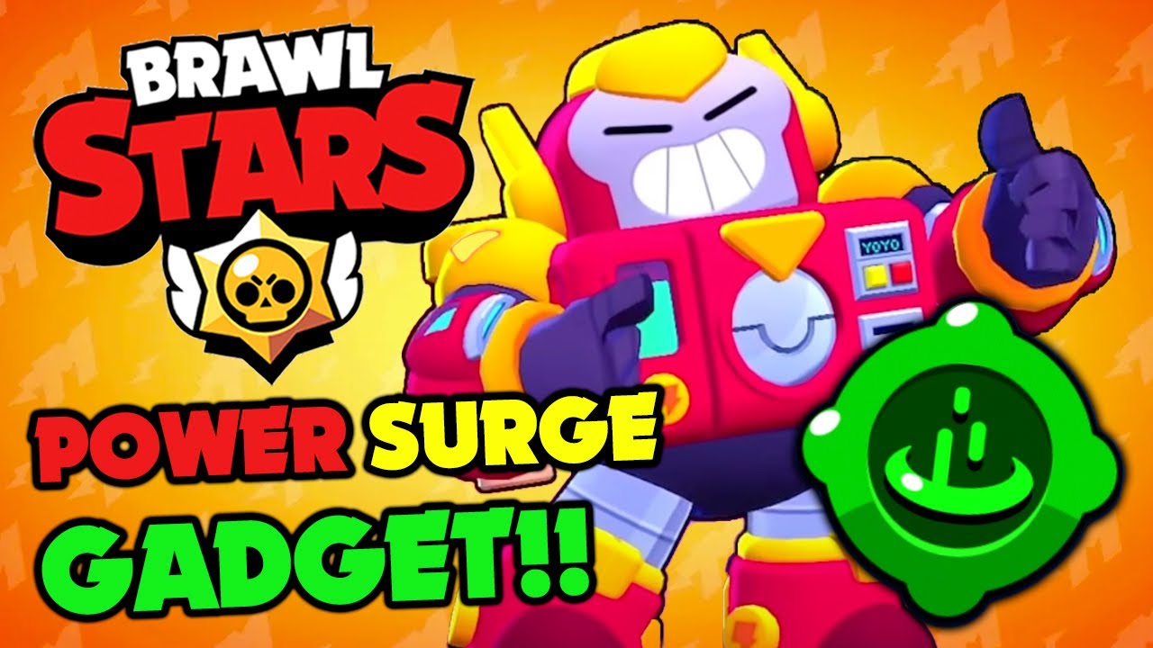 Brawl Stars Surge S Gadget Power Surge That Can Teleport Youtube - brawl stars yoyo