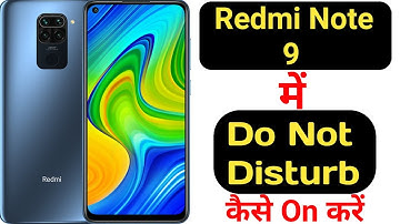 How to enable Do not disturb mode in Redmi Note 9 || Redmi Note 9 me do not disturb kaise on kare ||