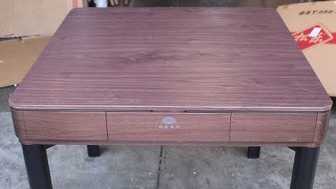 How to Assemble Roller Coaster 4 LEGS Automatic Mahjong Table 如何组装过山车餐桌形麻将桌