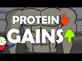 Whats the least protein you can eat and still build muscle