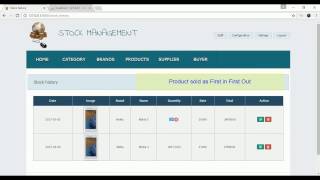 Login/logout product category,brand, details stock - save stock,
create voucher, print, history, available stocks sell as first ...