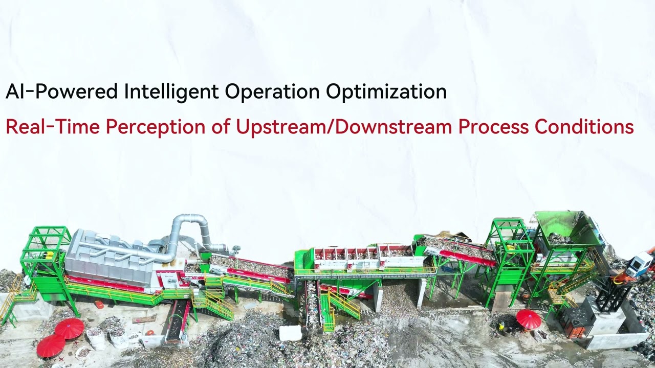 AI-Powered Waste Sorting Line: 50+ TPH RDF Production with Predictive Feeding System