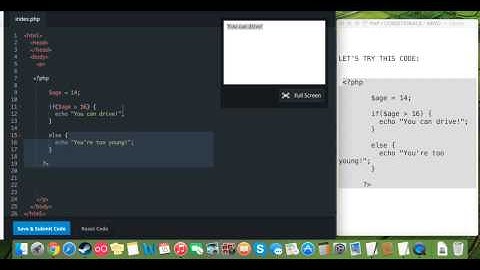 PHP | If, If-else, If-elseif, Else Statement