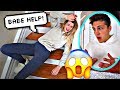 FALLING DOWN THE STAIRS PRANK ON FIANCE! *CUTE REACTION*