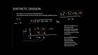 MAT 171   section 3-3   part 3   Synthetic Division and Irreducible Quadratics