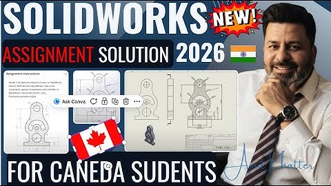 SolidWorks Assignments for Canadian CAD/CAM Students| Stuck on SolidWorks Assignments?