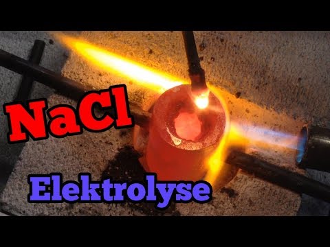 Video: Während der Elektrolyse von geschmolzenem Nacl?