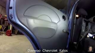 Daewoo/Chevrolet   Kalos   rear door panel removal