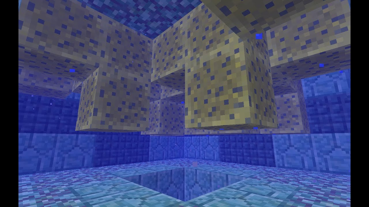 Minecraft Ocean Monument Part 7 Finding A Sponge Room Youtube