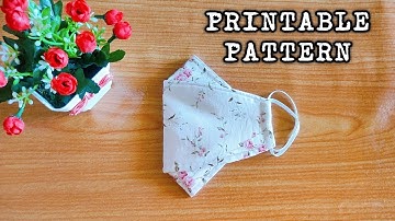 How to Make 3D Face Mask - With Replaceable Filter - Free Printable pattern