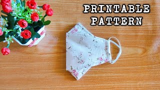 How to Make 3D Face Mask - With Replaceable Filter - Free Printable pattern