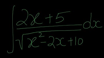 ∫2x+5/sqrt(x^2-2x+10) dx