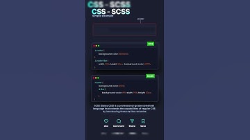 🎨✨ CSS vs SCSS: Simple Example Explained! 💻📐||#shorts #shortvideo #css3html5 #webdesign #layoutweb