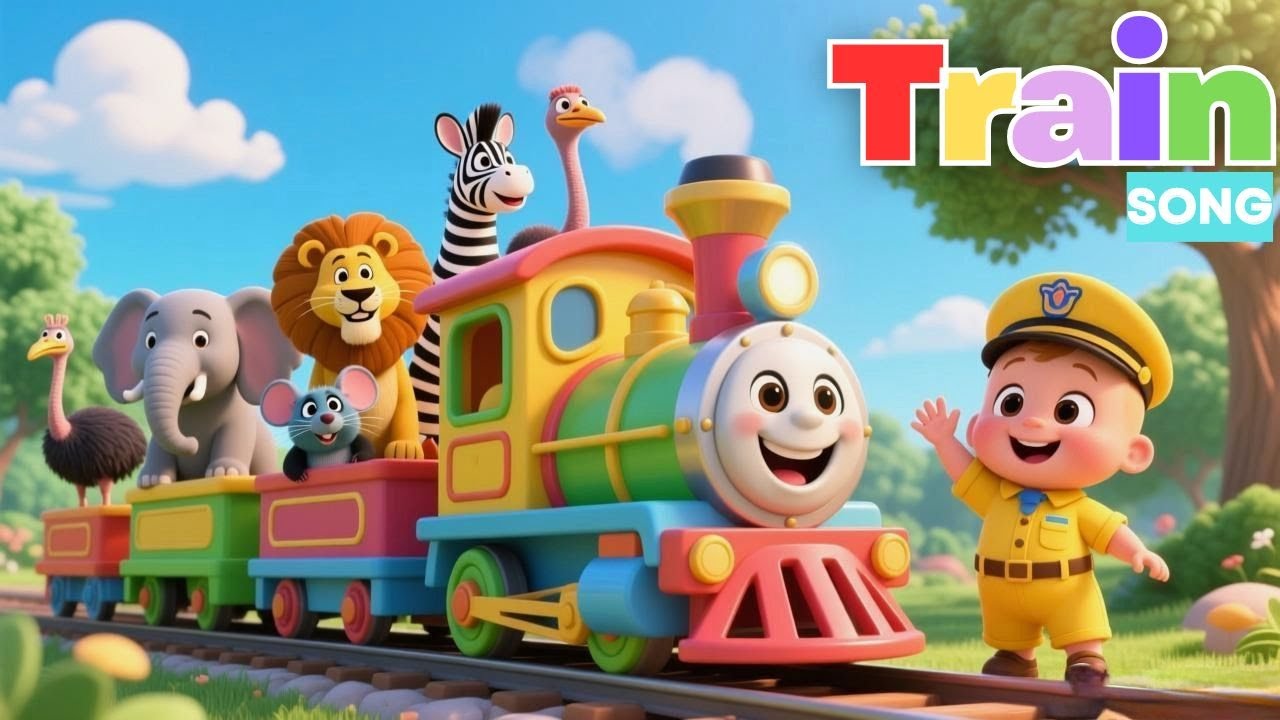 The Train Song | Choo Choo Song | Nursery Rhymes & Kids Songs | Newborn ...