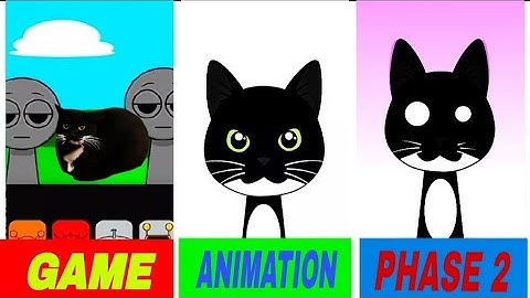 Sprunki OC: Maxwell Cat | Game vs Animation vs Phase 2