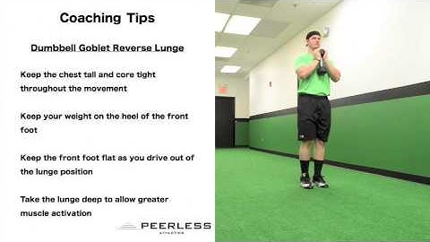330. Dumbbell Goblet Reverse Lunge
