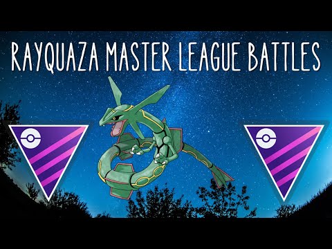 TRYING RAYQUAZA IN MASTER LEAGUE | GO BATTLE LEAGUE