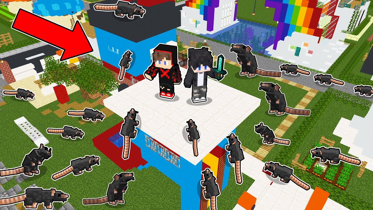 We Are SURROUNDED by MOUSE APOCALYPSE in Minecraft (Tagalog)