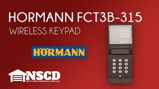 Hormann FCT3B-315 Garage Door Opener Wireless keypad
