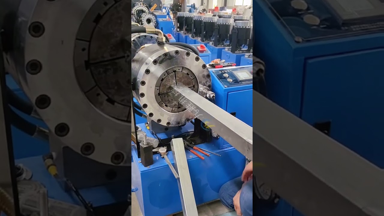 square tube crimping machine mandrel auto retract