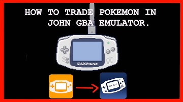 How to trade pokemon in John GBA Emulator by data transfer. (Link in description)