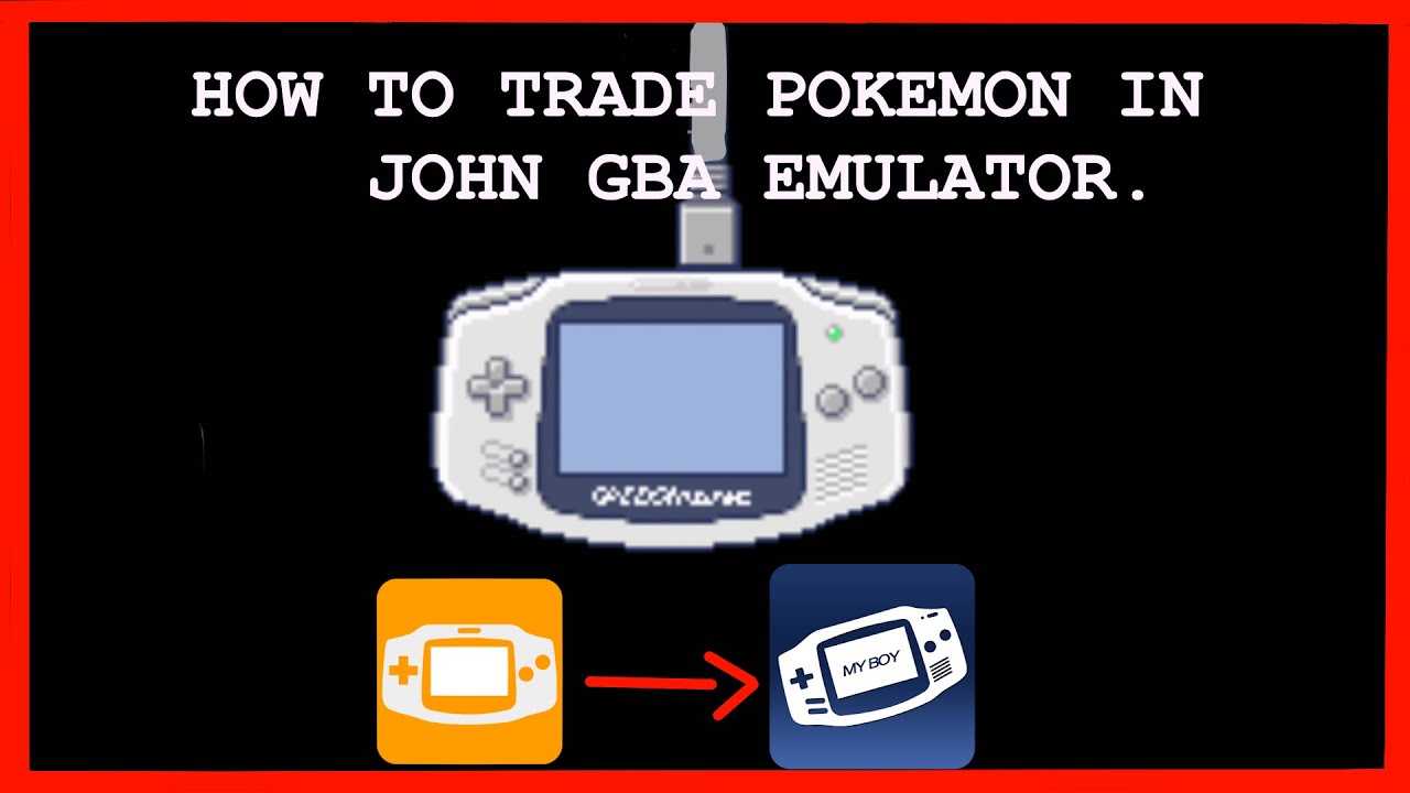 How To Trade Pokemon In John Gba Emulator By Data Transfer Link In Description Youtube