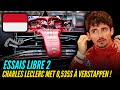 Essais libre 2  charles leclerc met 0535s  verstappen   rsum grand prix monaco f1 2024