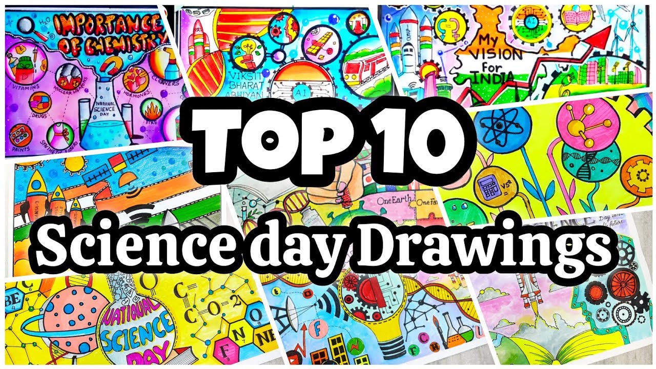 National Science Day Drawing/Science Day Poster/National technology day drawing