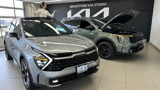 The 2024 Kia Sportage VS Sorento!  Two Top Trims Compared!