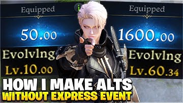 How I Make New Lost Ark Alts WITHOUT Express Event