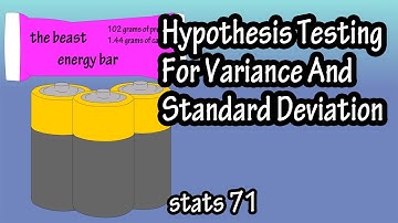 How To Do Hypothesis Testing For Variance And Standard Deviation - Chi-Square Test For Variance