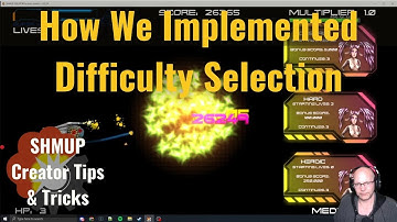 How we implemented a difficulty selection at the start of the game