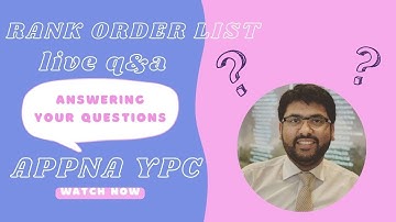 YPC Webinar on Rank Order List in Collaboration with DOGAANA